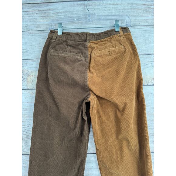 Brixton Victory Two Tone Corduroy Pants Womens 26 Copper and Brown - Picture 4 of 11